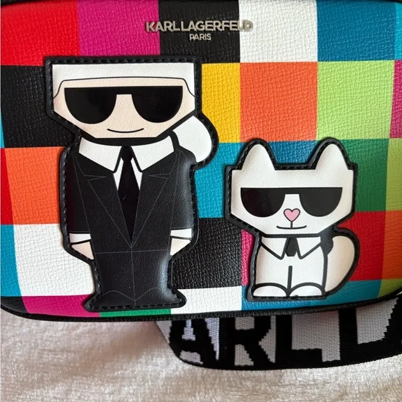 NWT Karl Lagerfeld MSRP $178 Multicolor Crossbody Bag - Picture 5 of 5
